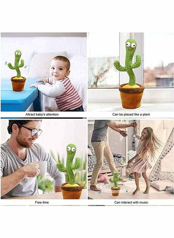 Electric Dancing Plant Cactus Plush Stuffed Toy With Music