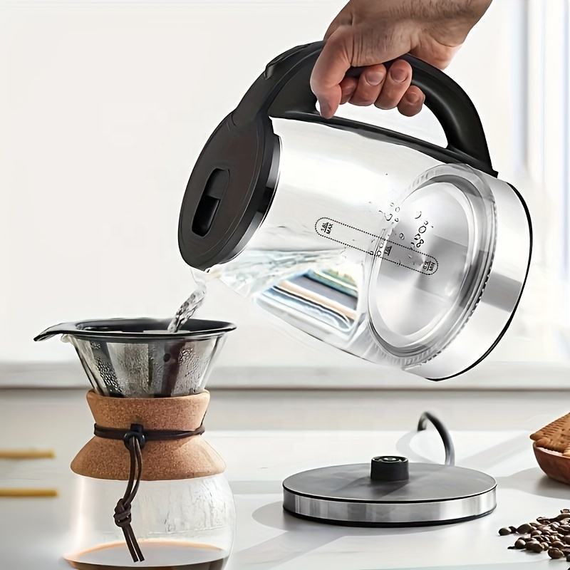 2.0L Glass Electric Kettle with Stainless Steel Base