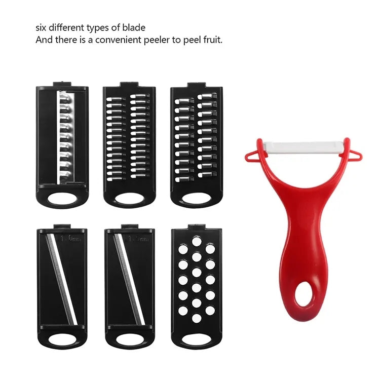 6 in 1 Multifunctional Mandoline Vegetable Cutter and Shredder