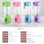 Portable Rechargeable Mini Electric Juicer - Smoothie Ice Maker