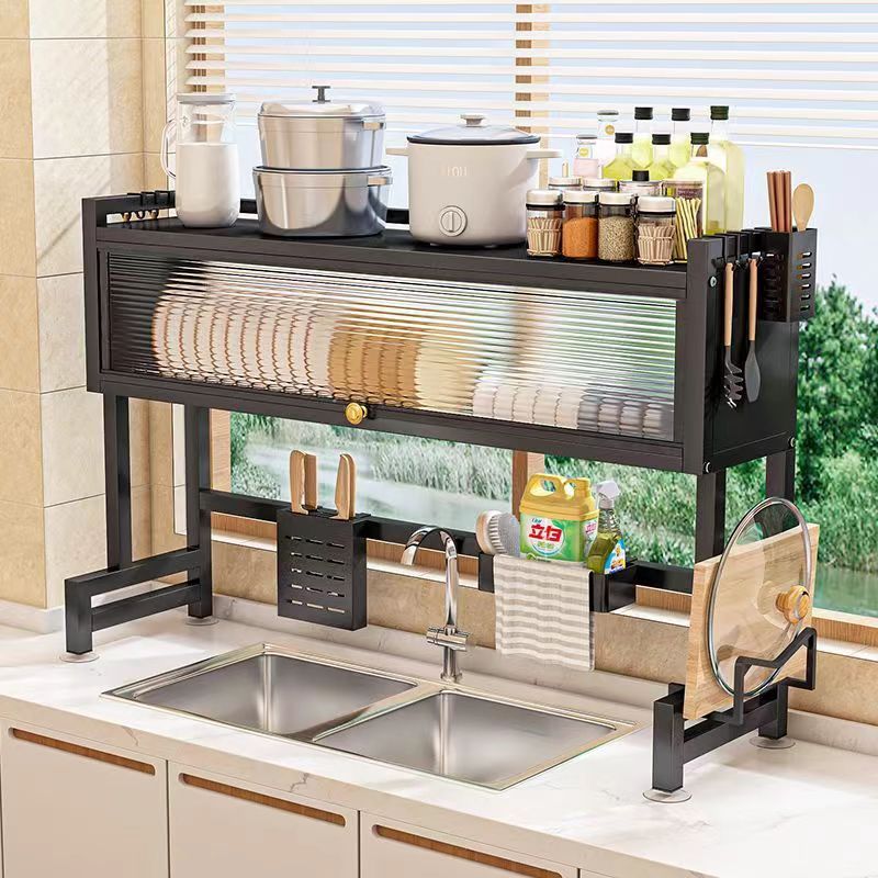 Kitchen Sink Shelf With Cabinet Door