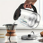 2.0L Glass Electric Kettle with Stainless Steel Base