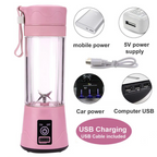 Portable Rechargeable Mini Electric Juicer - Smoothie Ice Maker